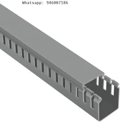 Canaleta Ranurada 40x40mm 2M Gris Mutlusan