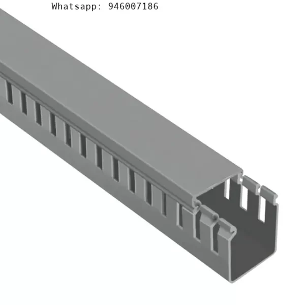 Canaleta Ranurada 40x40mm 2M Gris Mutlusan