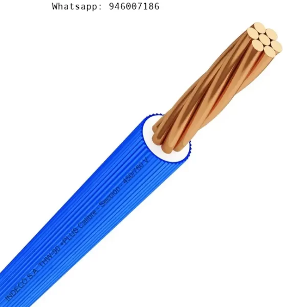 Carrete Cable Thw 14 Awg Azul – Venta por metro lineal Indeco