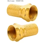 Conectores atornilladores RG-59 Gold x 2und Macrotel