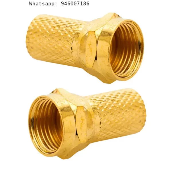 Conectores atornilladores RG-59 Gold x 2und Macrotel