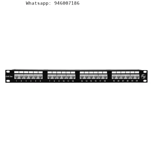 SATRA 102022401 Patch Panel CAT6 24 puertos con Jack Blanco
