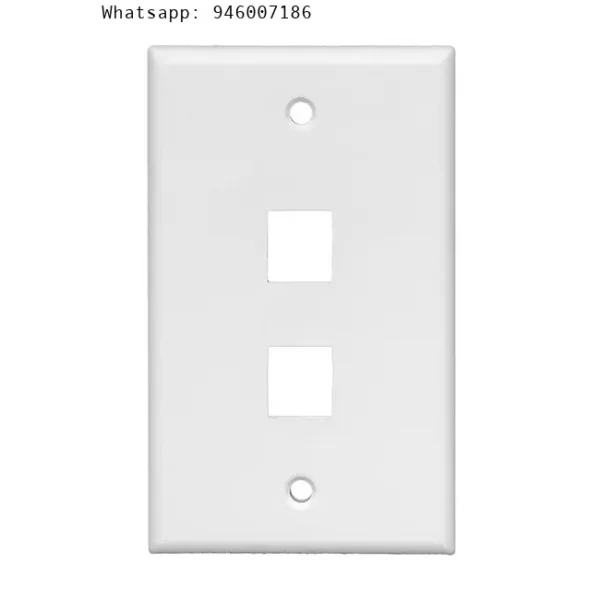 SATRA 111020201 Faceplate Placa pared simple 2 puertos
