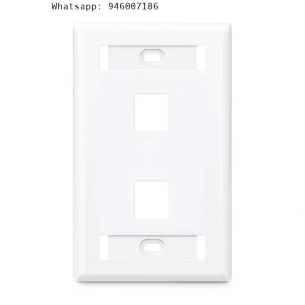 SATRA 111030201 Faceplate Placa pared Identikit 2 puertos