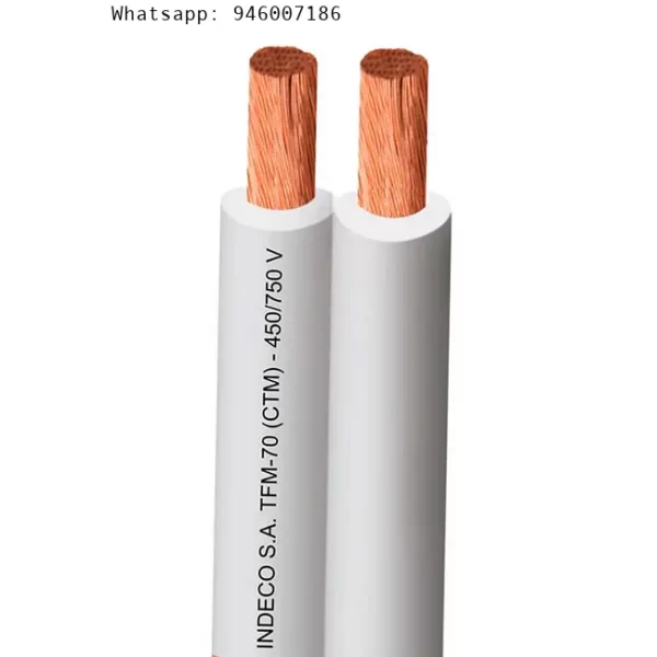 Carrete Mellizo Ctm 70c Cu 2x16awg 750v Blanco – Venta por metro lineal Indeco