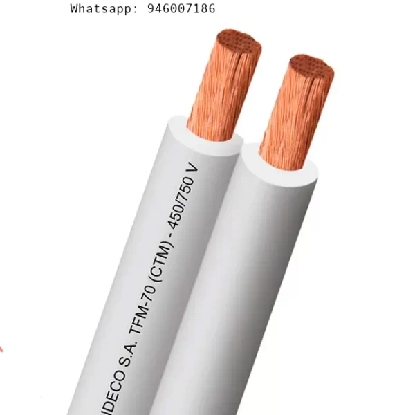 Carrete Mellizo Ctm 70c Cu 2x18awg 750v Blanco – Venta por metro lineal Indeco