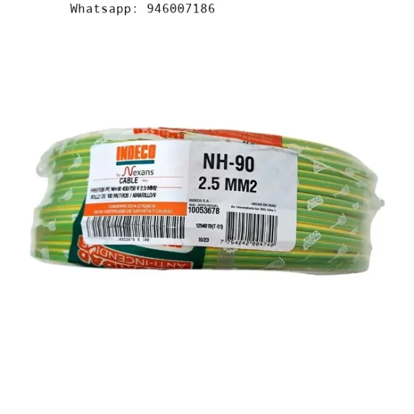 Cable Freetox-pc Nh90 450/750v 2.5mm2 A/v R100 Indeco