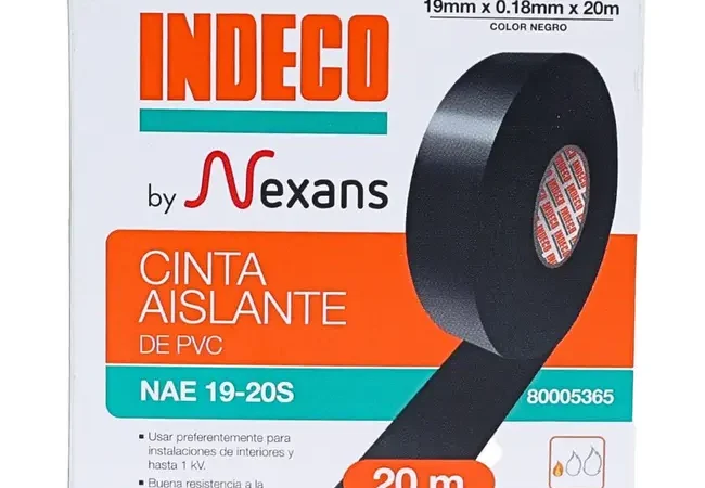 Cinta aislante Negra 0.13mm x 19mm x 5y Kamasa